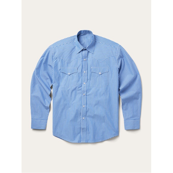 Blue Western Stripe Shirt