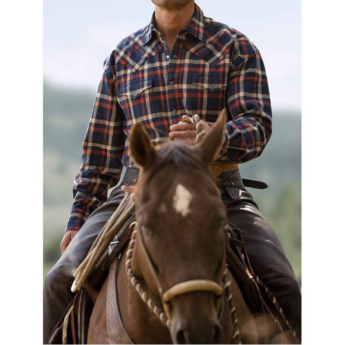 Men's Brushed Twill Plaid Shirt