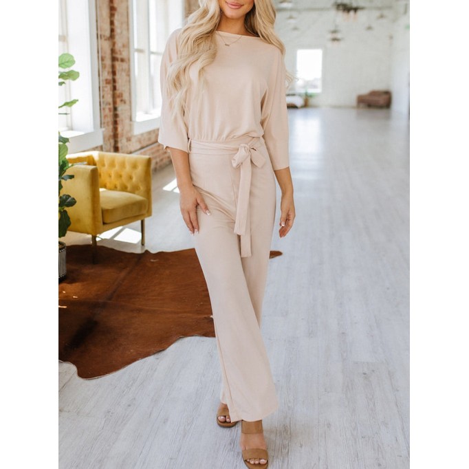 Casual Qimu sleeve jumpsuit