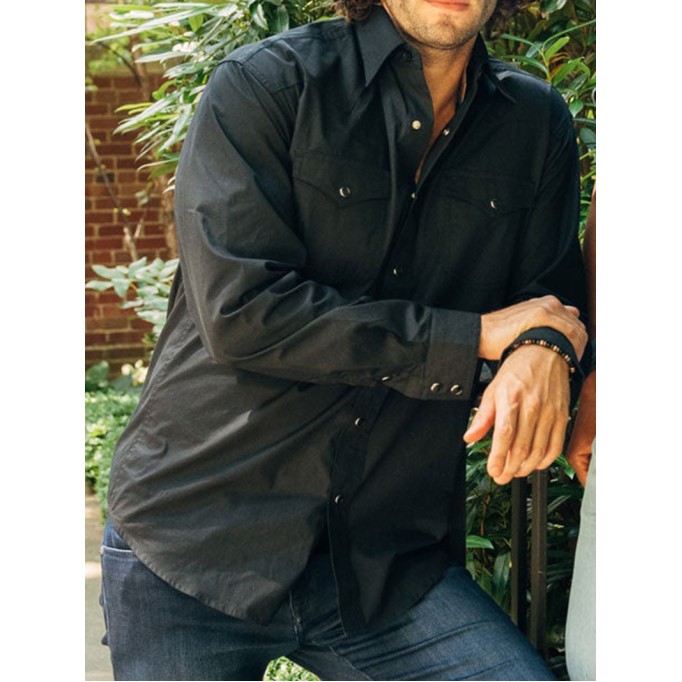 Classic Western Shirt In Black