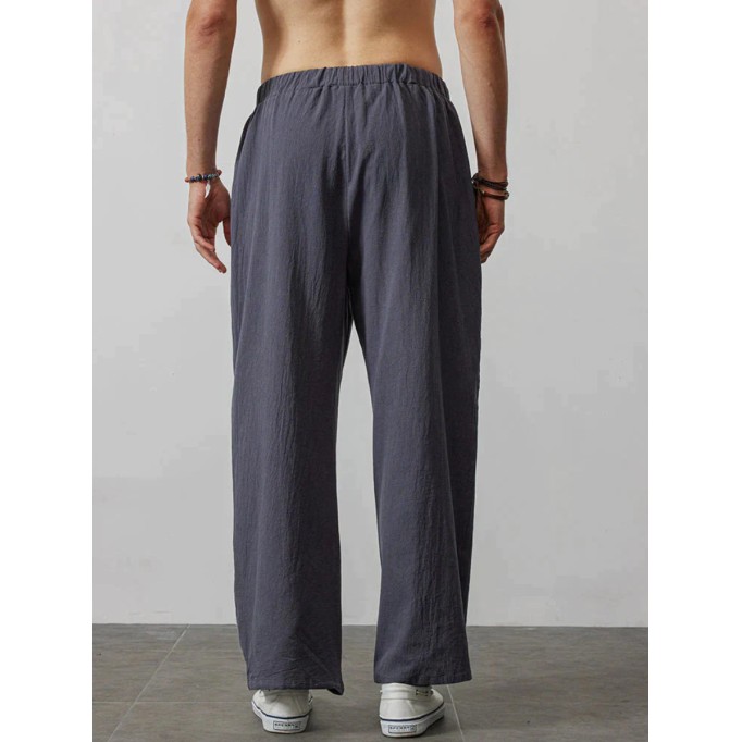 Comfortable Wide-Legged Linen Pants