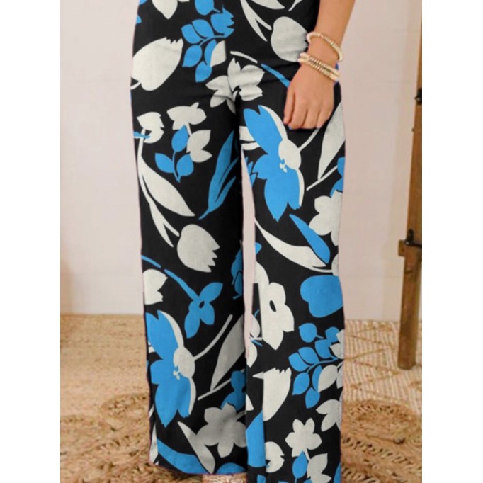 Elegant printed sleeveless jumpsuit for women