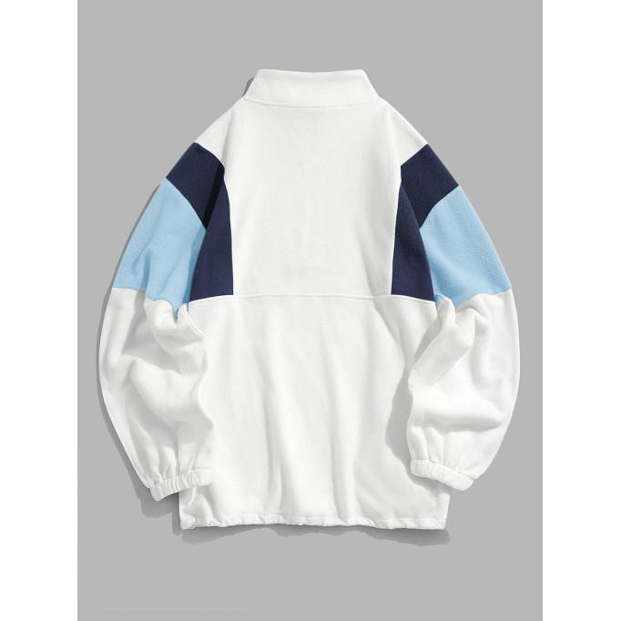 Polar fleece embroidered sweatshirt