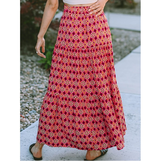 GEOMETRIC NONE SHEATH CASUAL SKIRTS