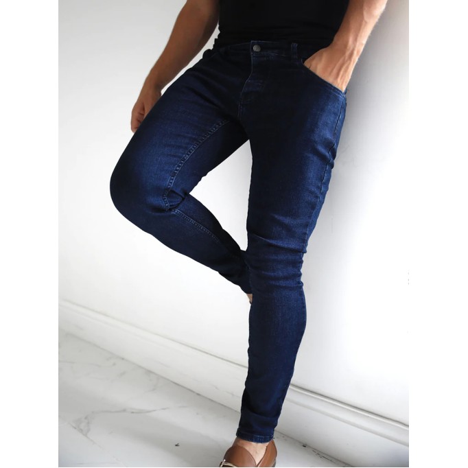 Men's Blue Stretch Twill Pants