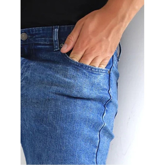 Men's casual blue pants