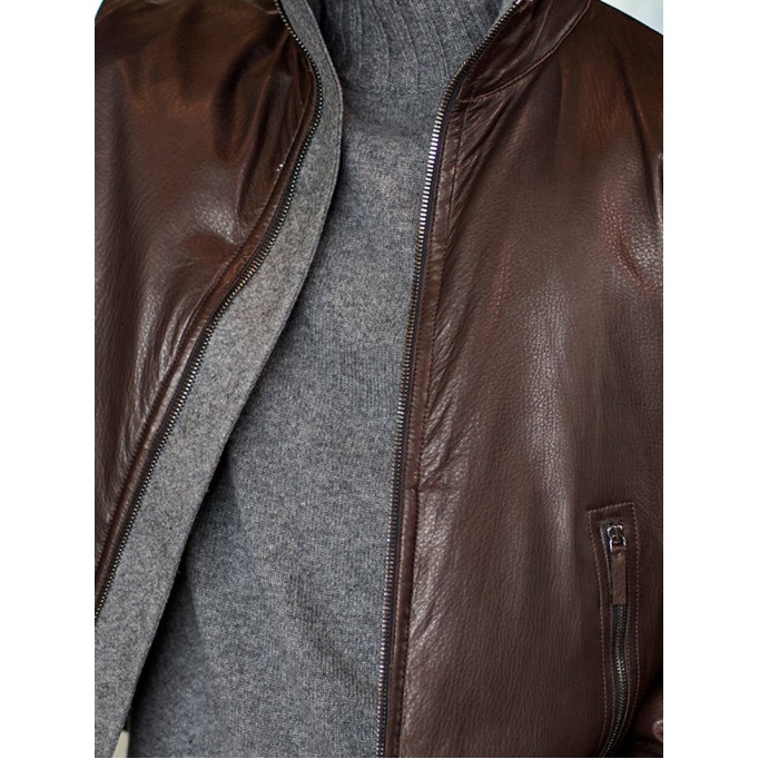 Men's Casual Oversized Coat Leather Jacket