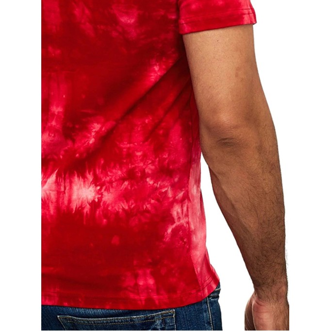 Men's casual tie-dyed short sleeved T-shirt