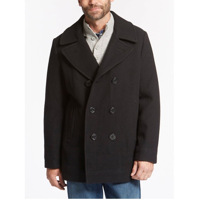 Men's casual wool short coat