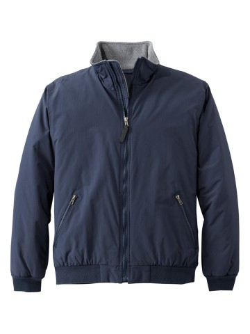 Men's fleece lined warm-up jacket