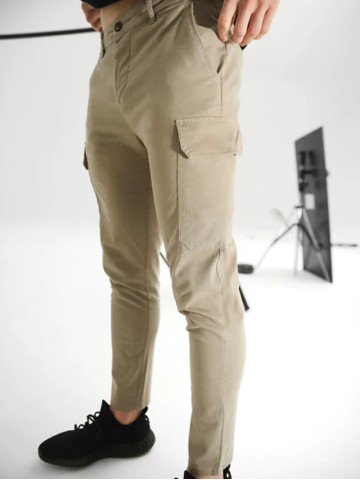 Men's Khaki Stretch Twill Pants