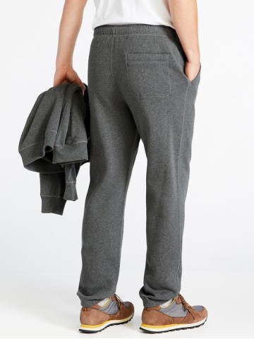 Men's zip fly sweatpants with internal drawstring