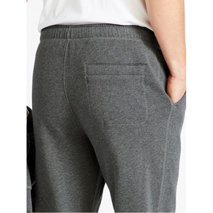 Men's zip fly sweatpants with internal drawstring