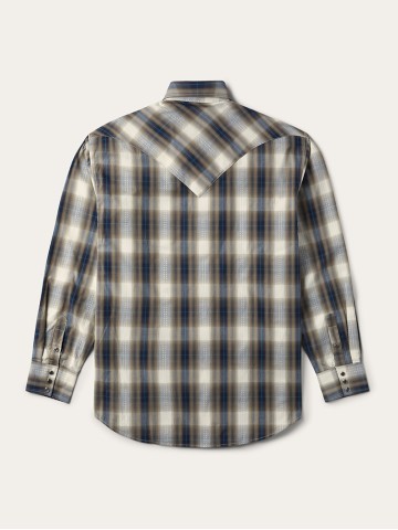 Men's Plaid Dobby Western Shirt