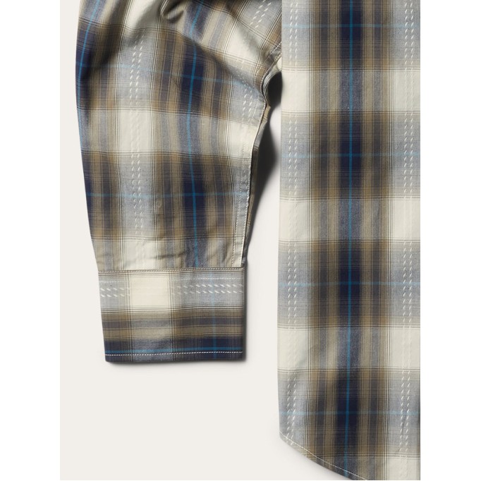 Men's Plaid Dobby Western Shirt