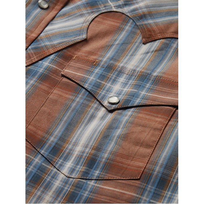 Men's Rustic Plaid Western Shirt