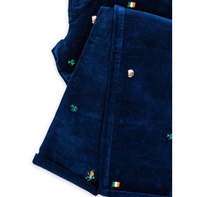 Vintage corduroy dark blue casual pants