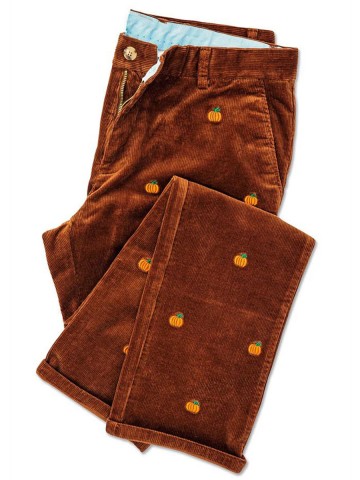 Vintage corduroy pumpkin track pants