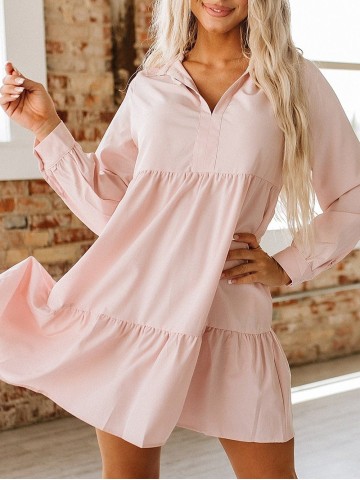 Women Casual Elegant Shirts Dress