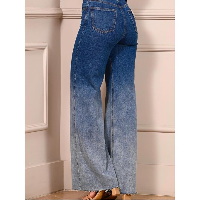 Women's Casual Gradient Jeans Trousers