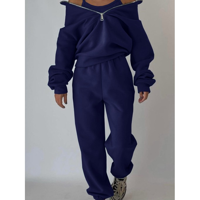 Women's Fashion Fleece Athletic Casual Suit