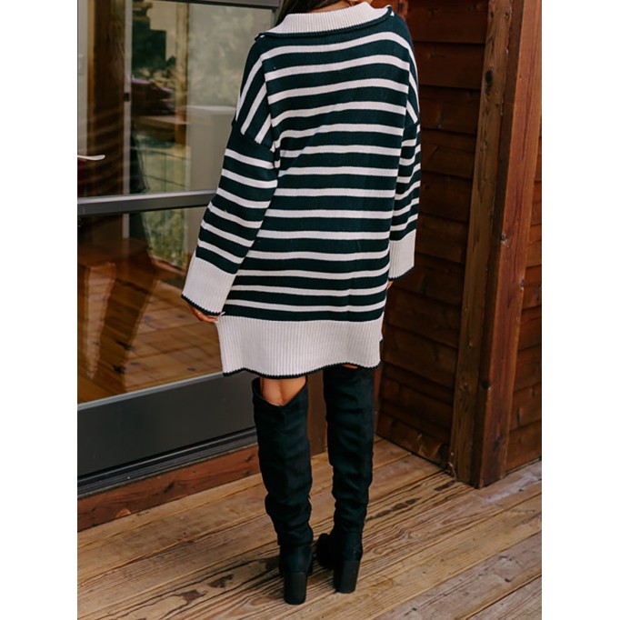 Women's Striped Sweater Dress